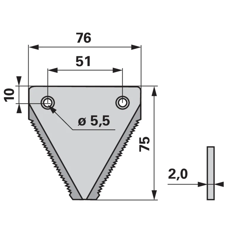 Schröckenfux - 100.7893 - Mähmesserklinge (Pack of 25)