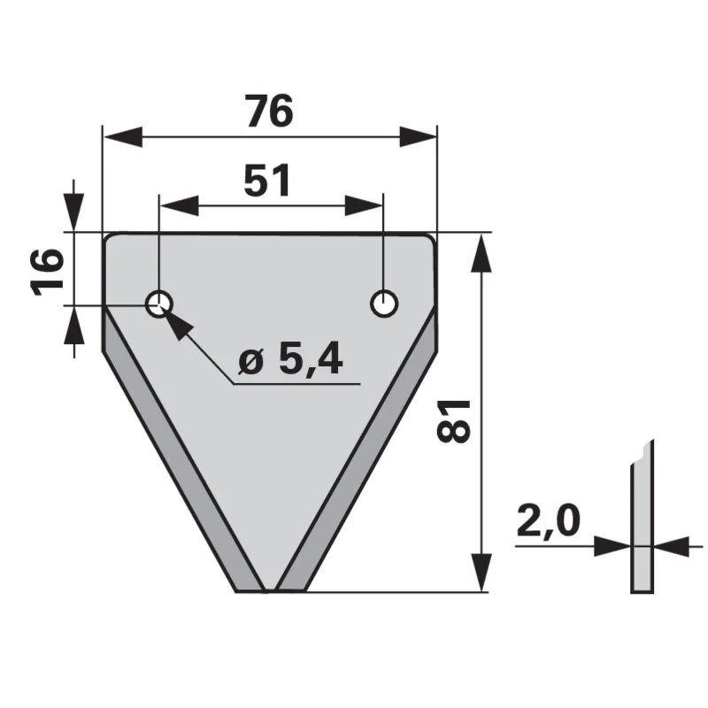 Schröckenfux - 1192720251 - Mähmesserklinge (Pack of 25)