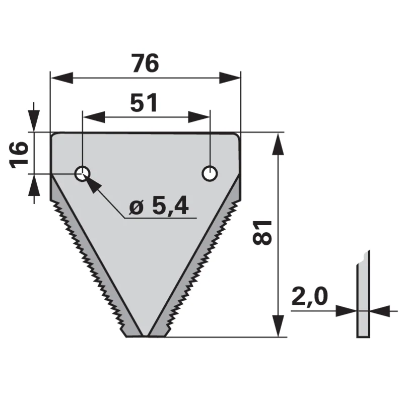 Schröckenfux - 1192720252 - Mähmesserklinge (Pack of 25)