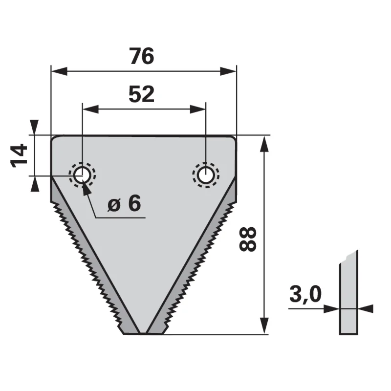 Schröckenfux - 21120243 - Mähmesserklinge (Pack of 25)