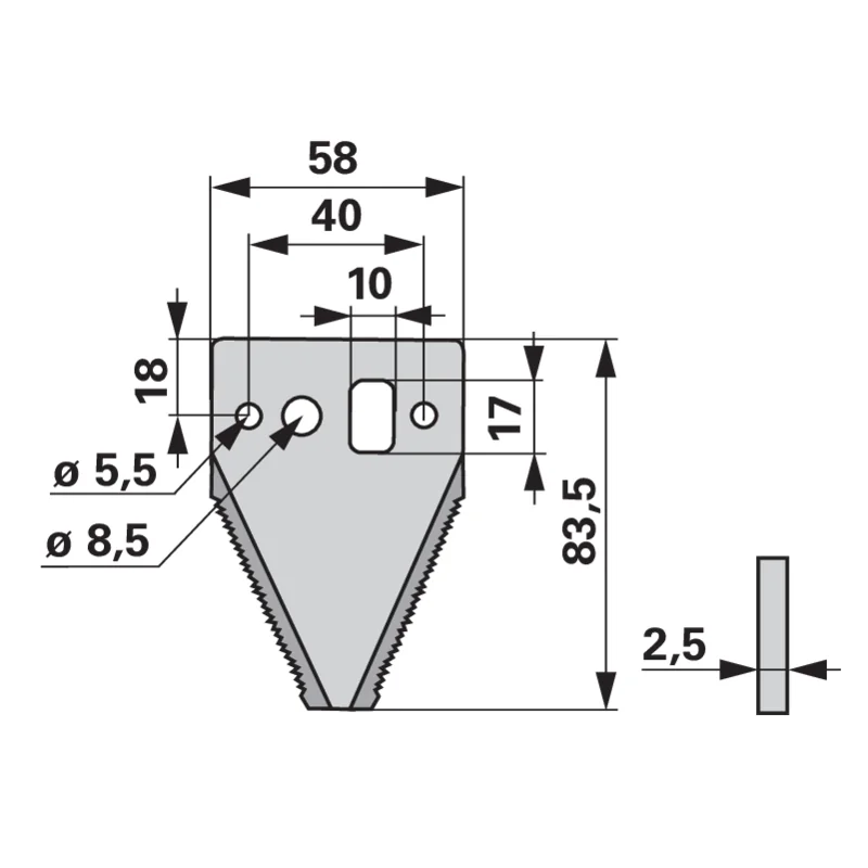 Schröckenfux - 257245 - Mähmesserklinge (Pack of 25)