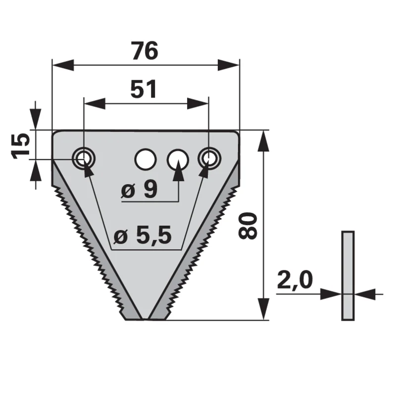 Schröckenfux - 550.16480.2 - Messerklinge
