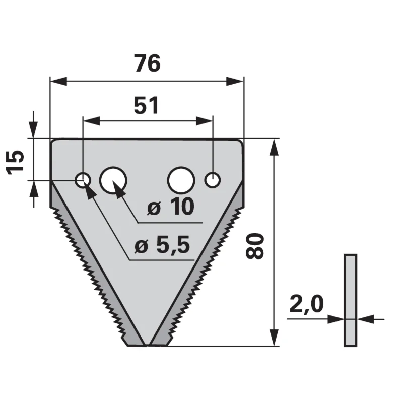 Schröckenfux - 600209 - Mähmesserklinge (Pack of 25)