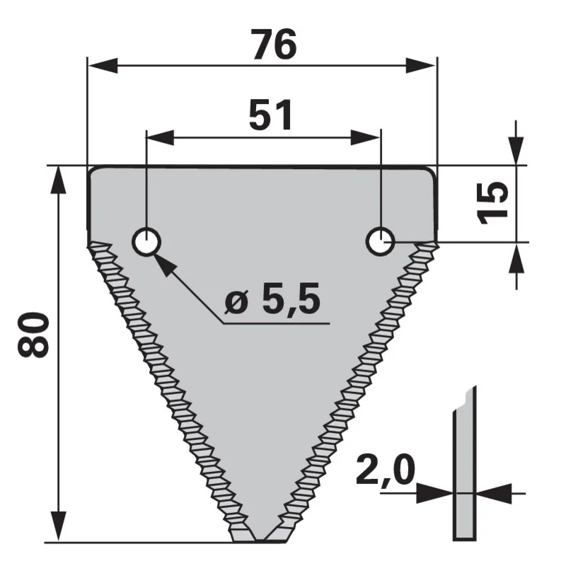 Schröckenfux - 614470 - Mähklinge