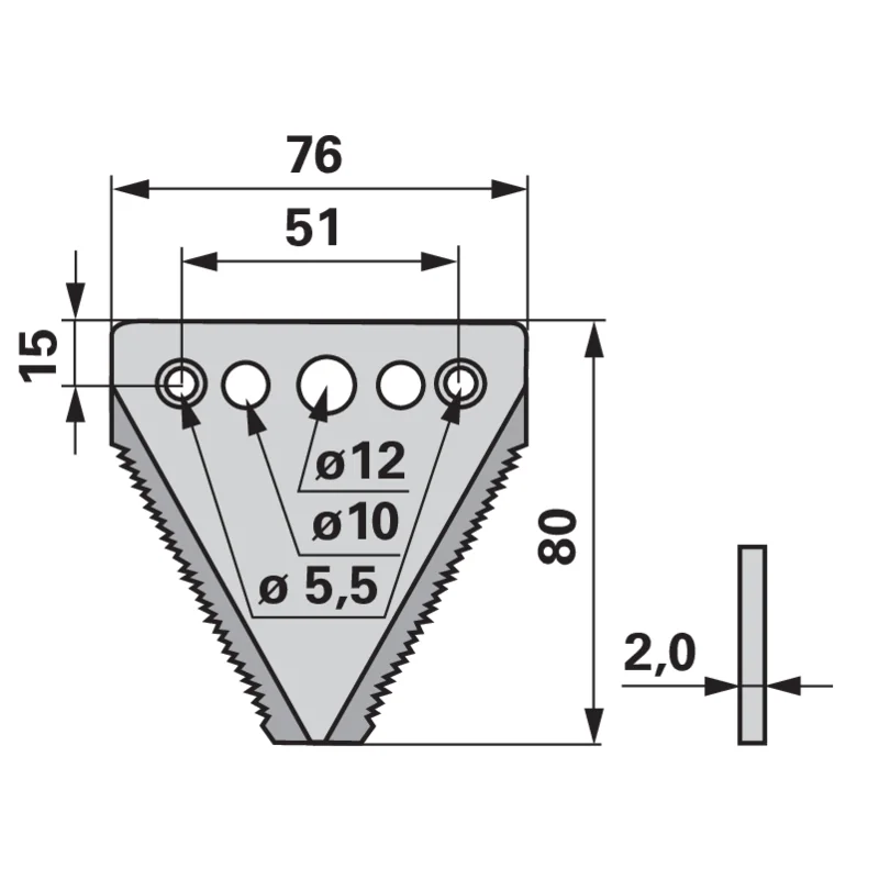 Schröckenfux - 933134 - Mähmesserklinge (Pack of 25)