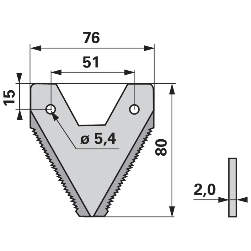 Schröckenfux - FG204403 - Mähmesserklinge (Pack of 25)