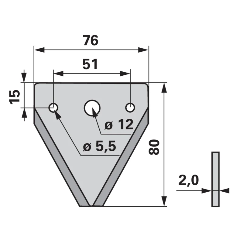 Schröckenfux - H130200020 - Mähmesserklinge (Pack of 25)