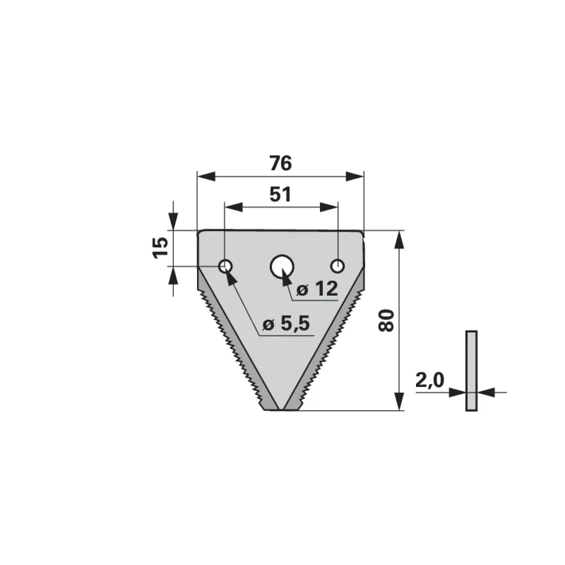 Schröckenfux - H130200040 - Mähmesserklinge (Pack of 25)
