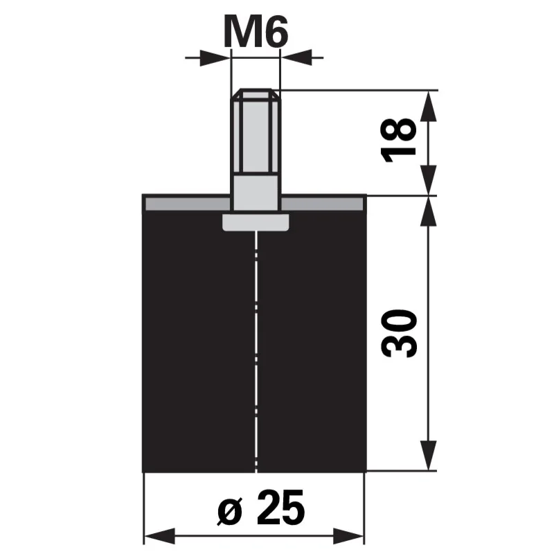 Seat - 032035504 - Gummipuffer