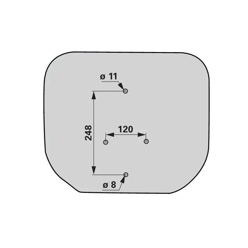 Seat - FLA080BK - Sitzpolster