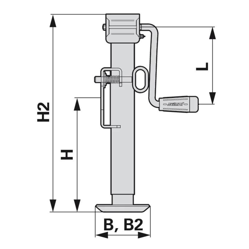 Simol - LF3151 - Abstellstütze