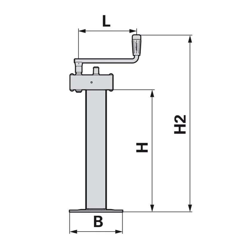 Simol - PR695W - Abstellstütze