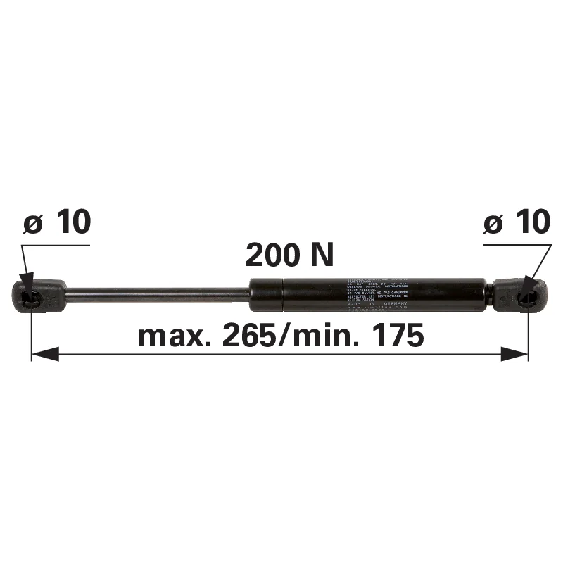 Stabilus - 0.008.2737.3 - Gasdruckfeder
