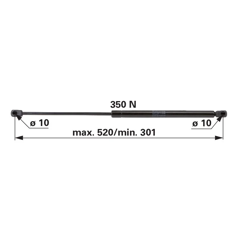 Stabilus - 0.9208.140.3 - Gasdruckfeder