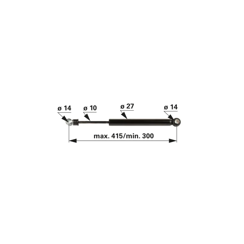 Stabilus - 372854 - Stoßdämpfer