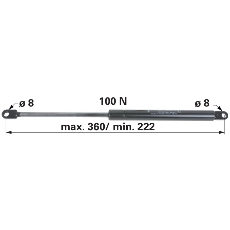 Stabilus - 6-100.10.360 - Gasdruckfeder