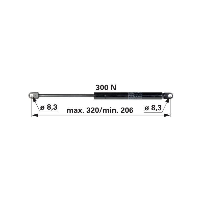 Stabilus - 6-100.30.320 - Gasdruckfeder