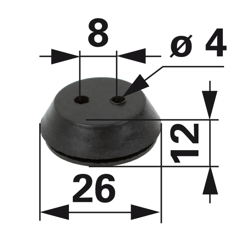 Stiga - 123275021/0 - Durchführgummi