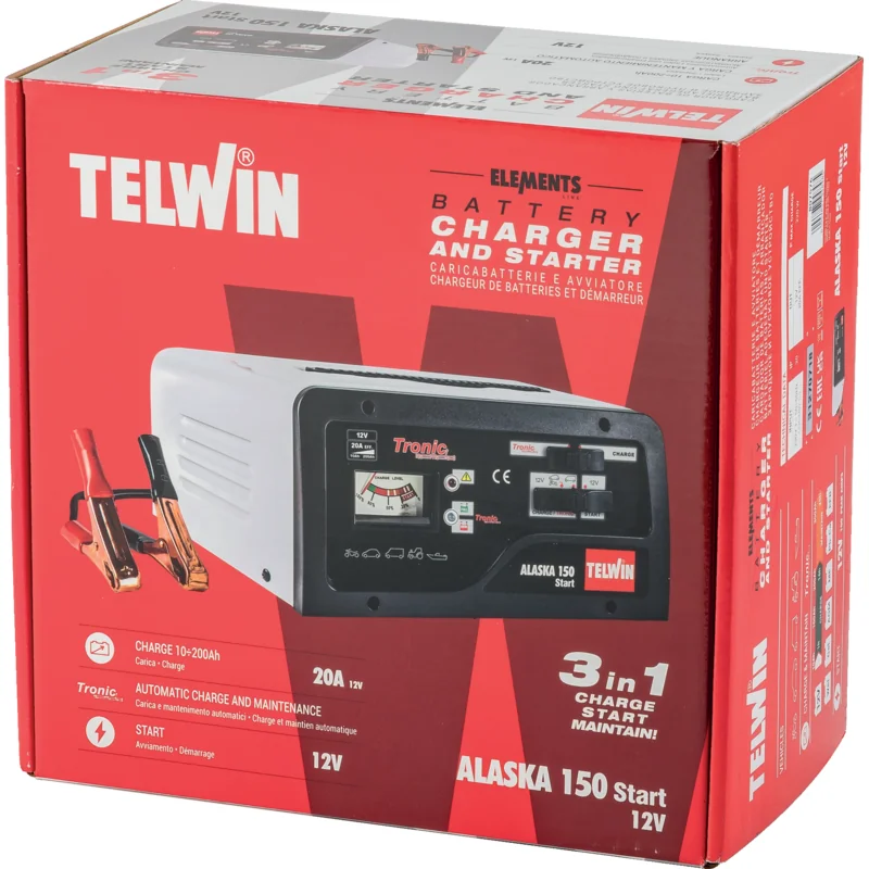 Telwin - 807576 - Batterielade- Startergerät