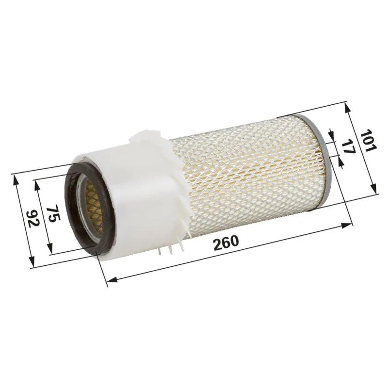 UFI - 2792400 - Luftfilterhauptpatrone