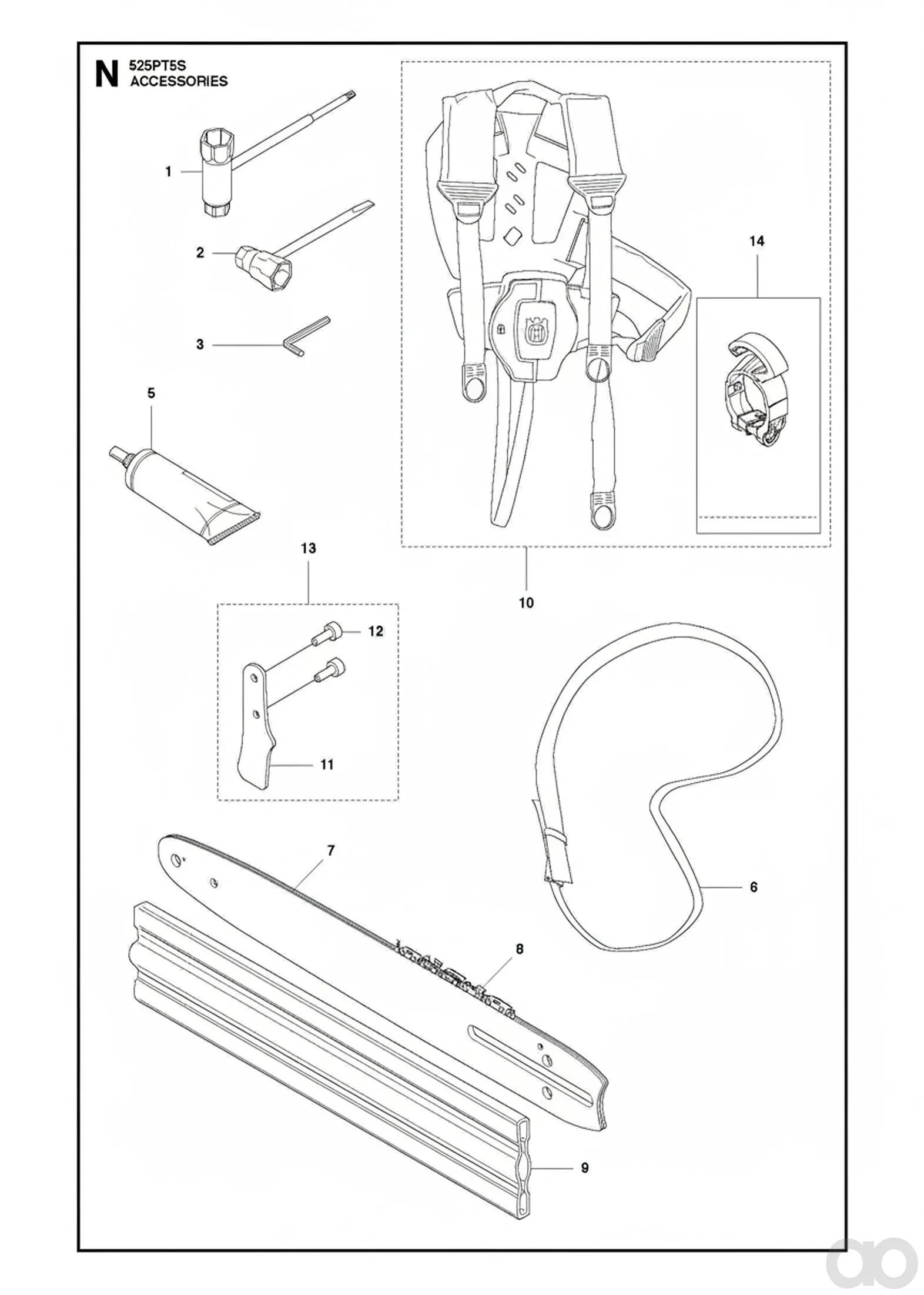 Husqvarna - 501844058 - Saegekette (10, 1/4 - 1,3mm. 58DL)