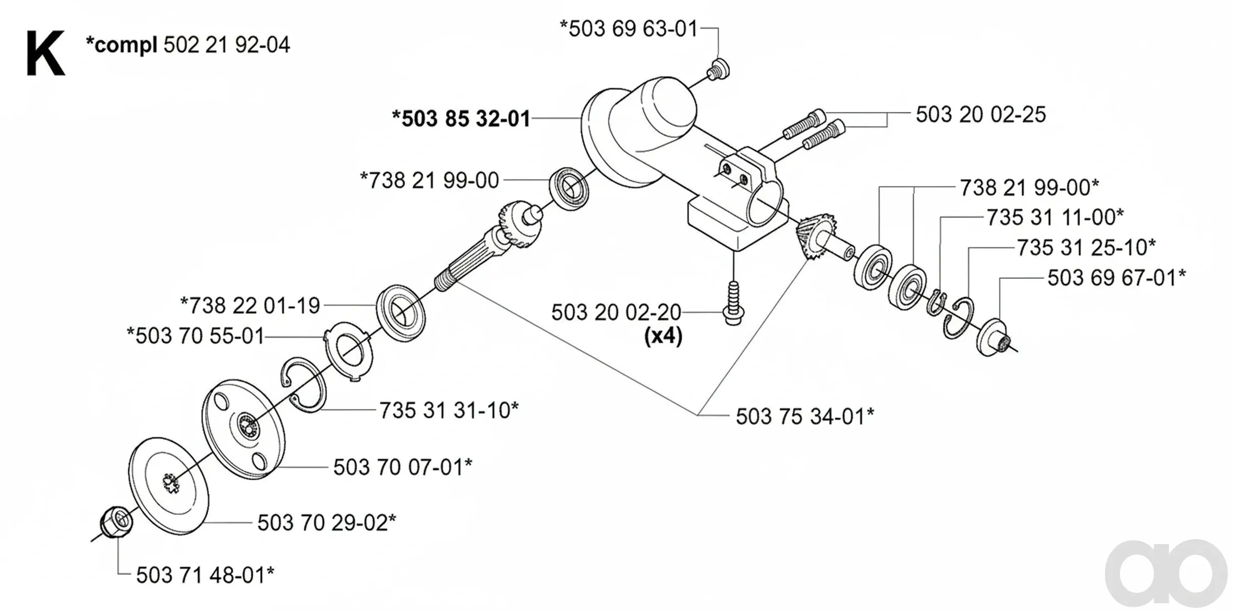 Husqvarna - 502219204 - Zahnrad