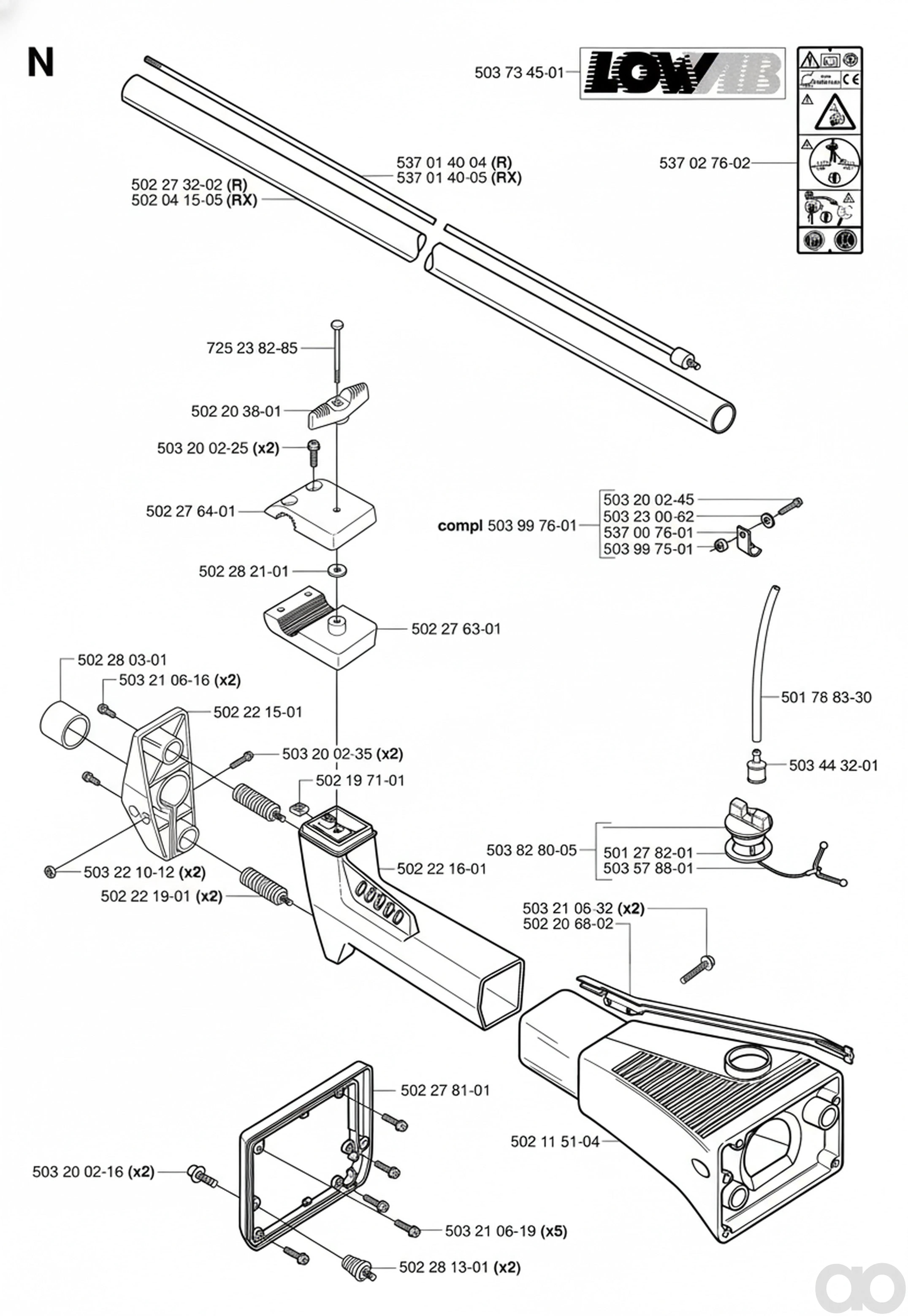 Husqvarna - 502221601 - Aufhaengung