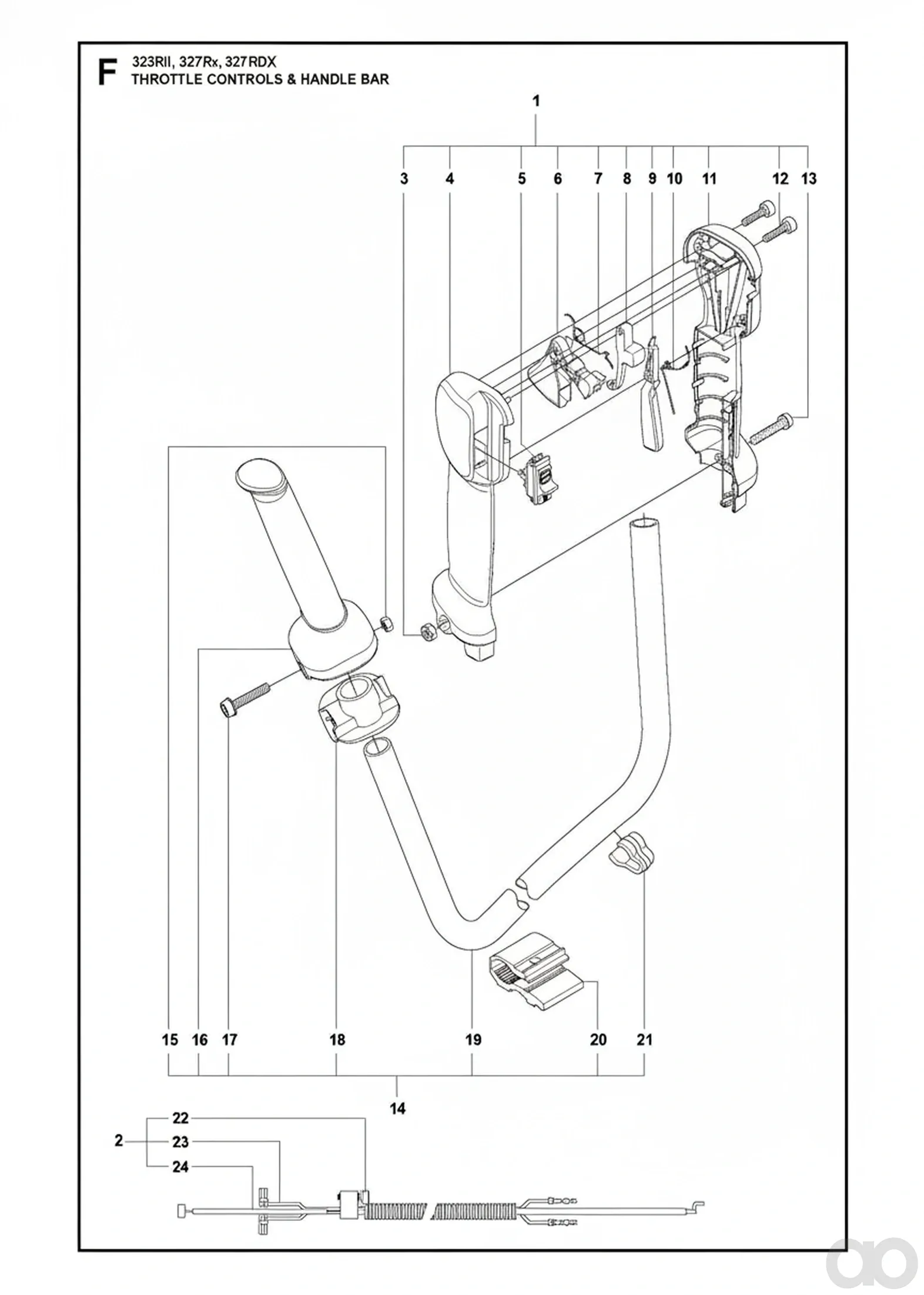 Husqvarna - 502654101 - Gaszug