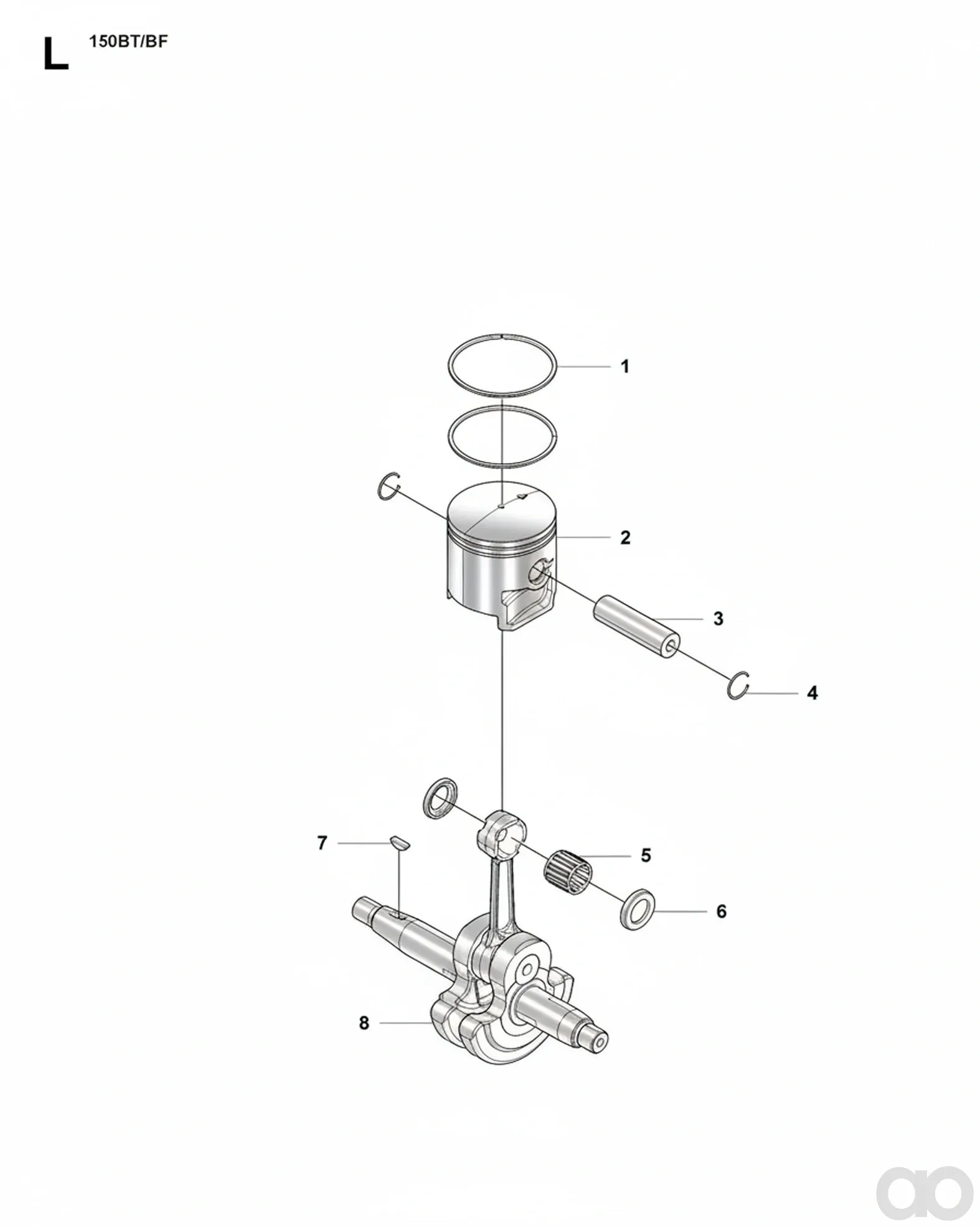 Husqvarna - 502849501 - Kolbenring