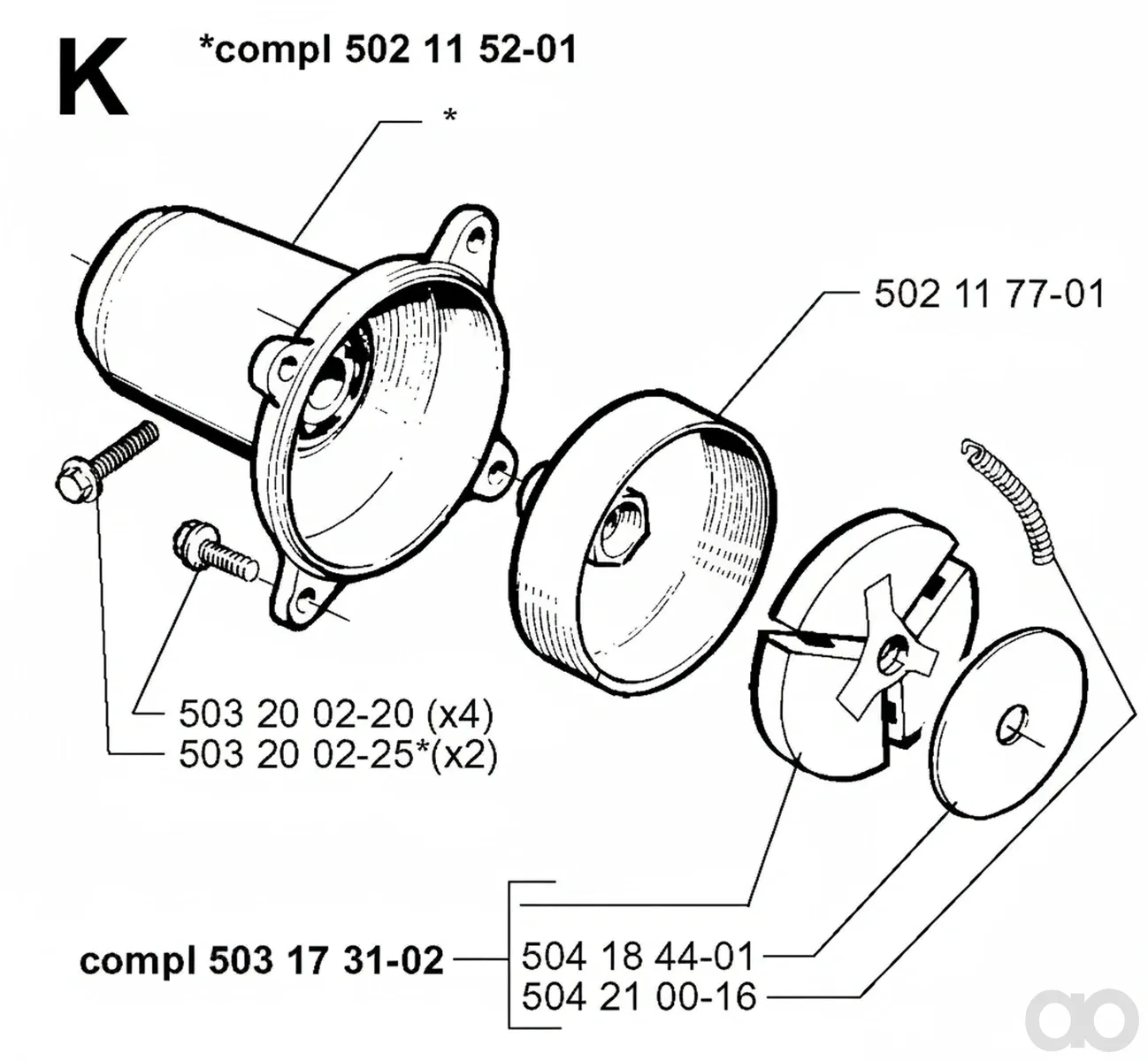 Husqvarna - 503173102 - Kupplung
