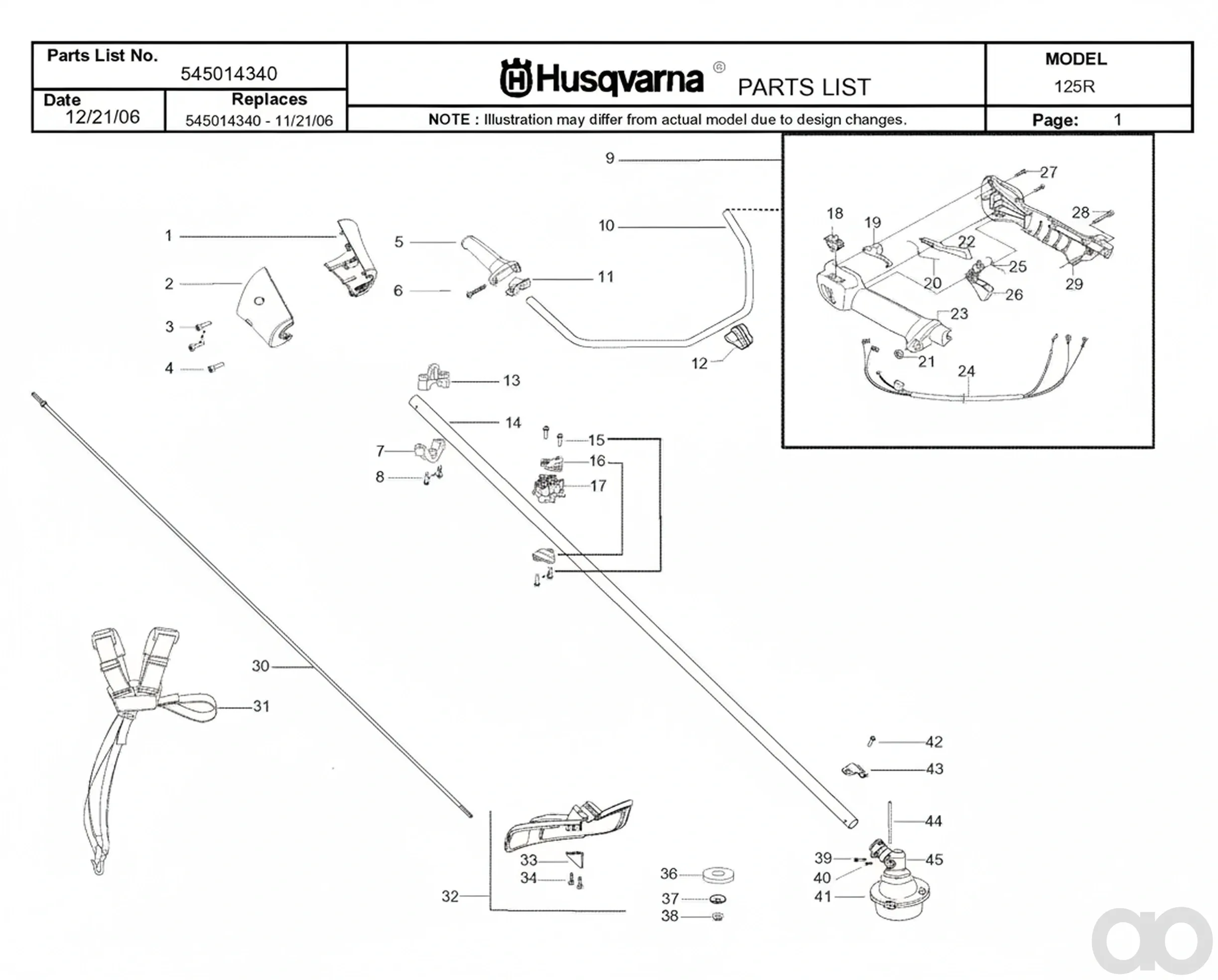 Husqvarna - 503721003 - Griff