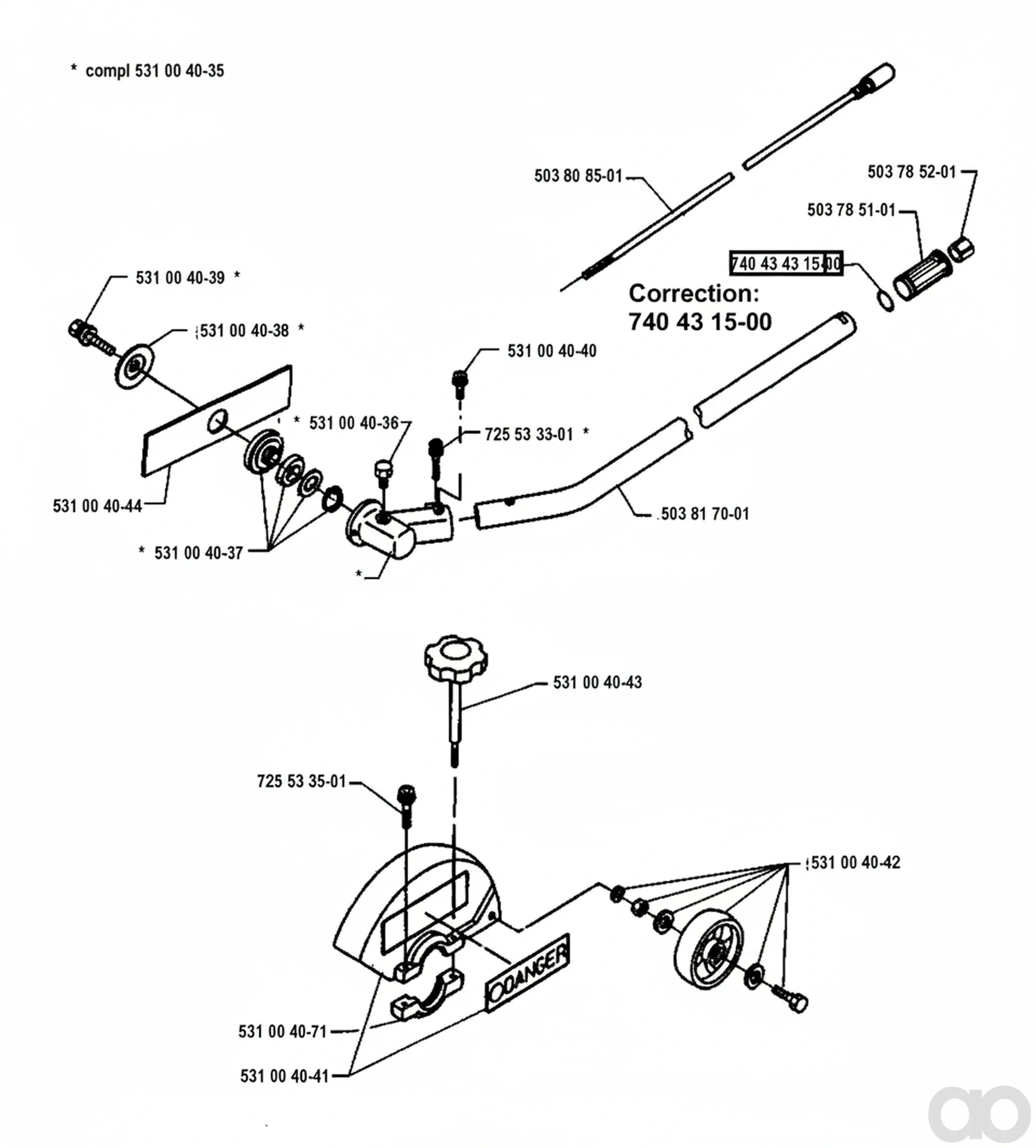 Husqvarna - 503808501 - Huelse