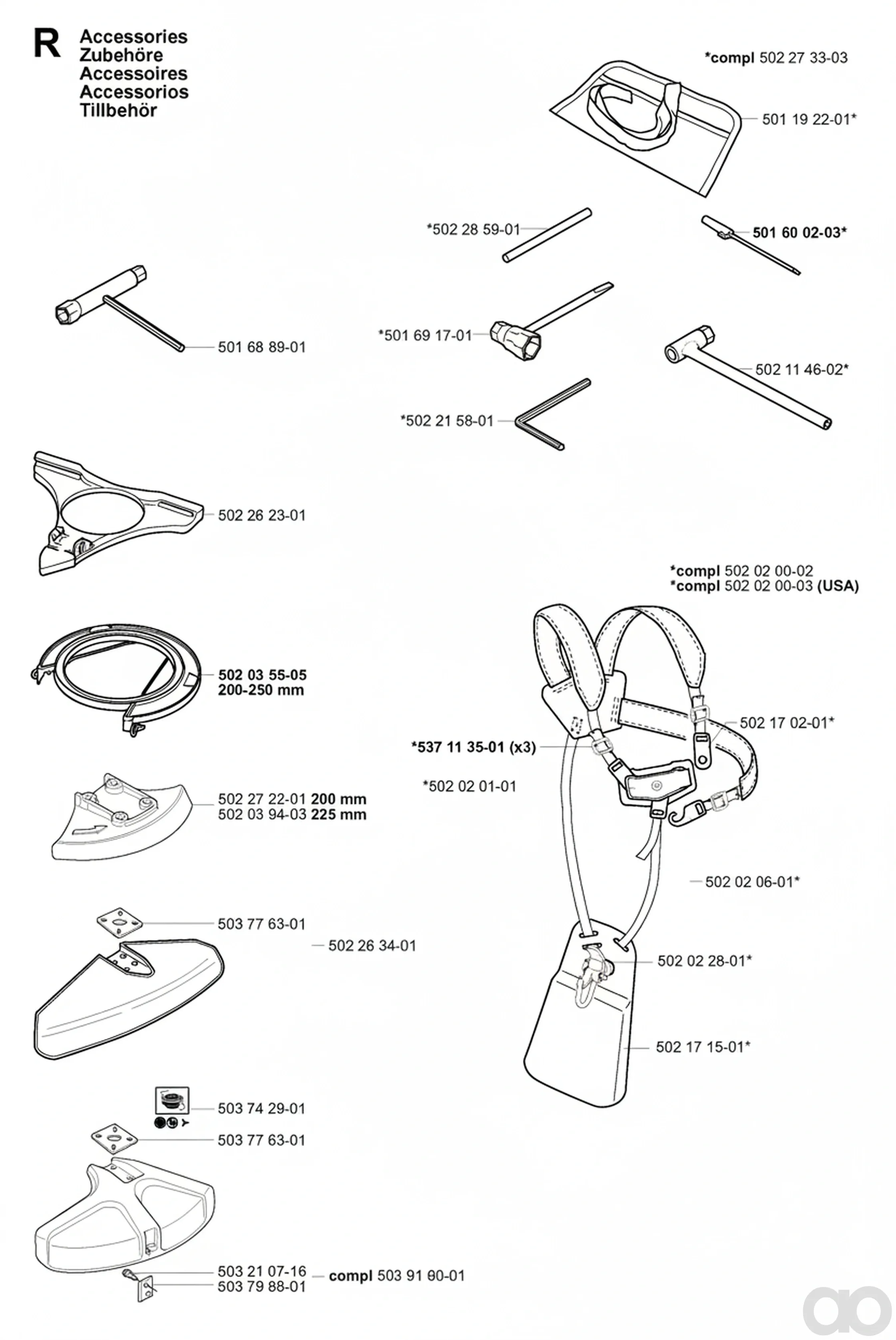 Husqvarna - 503916001 - Trimmer-Schutz