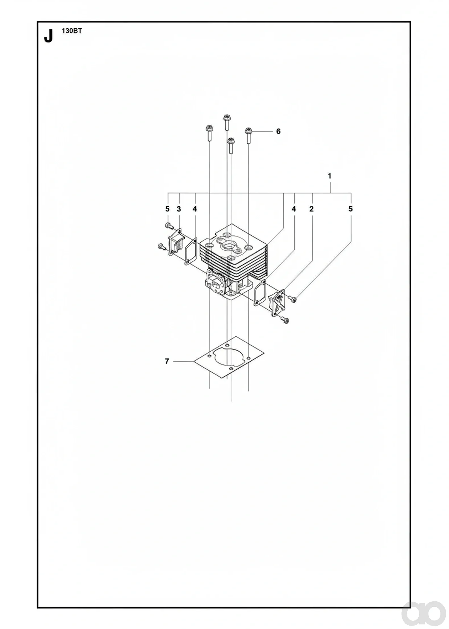Husqvarna - 504118701 - Zylinder
