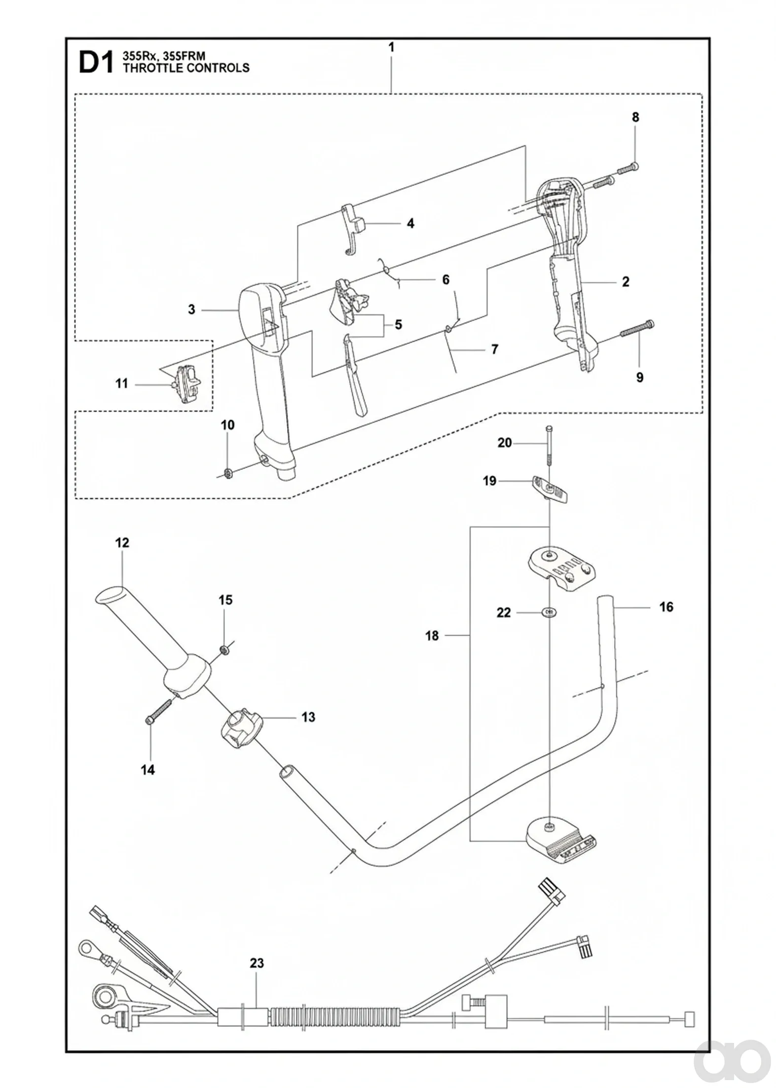 Husqvarna - 504209804 - Gasgriff-Satz (Inkl. Pos. 2-10)