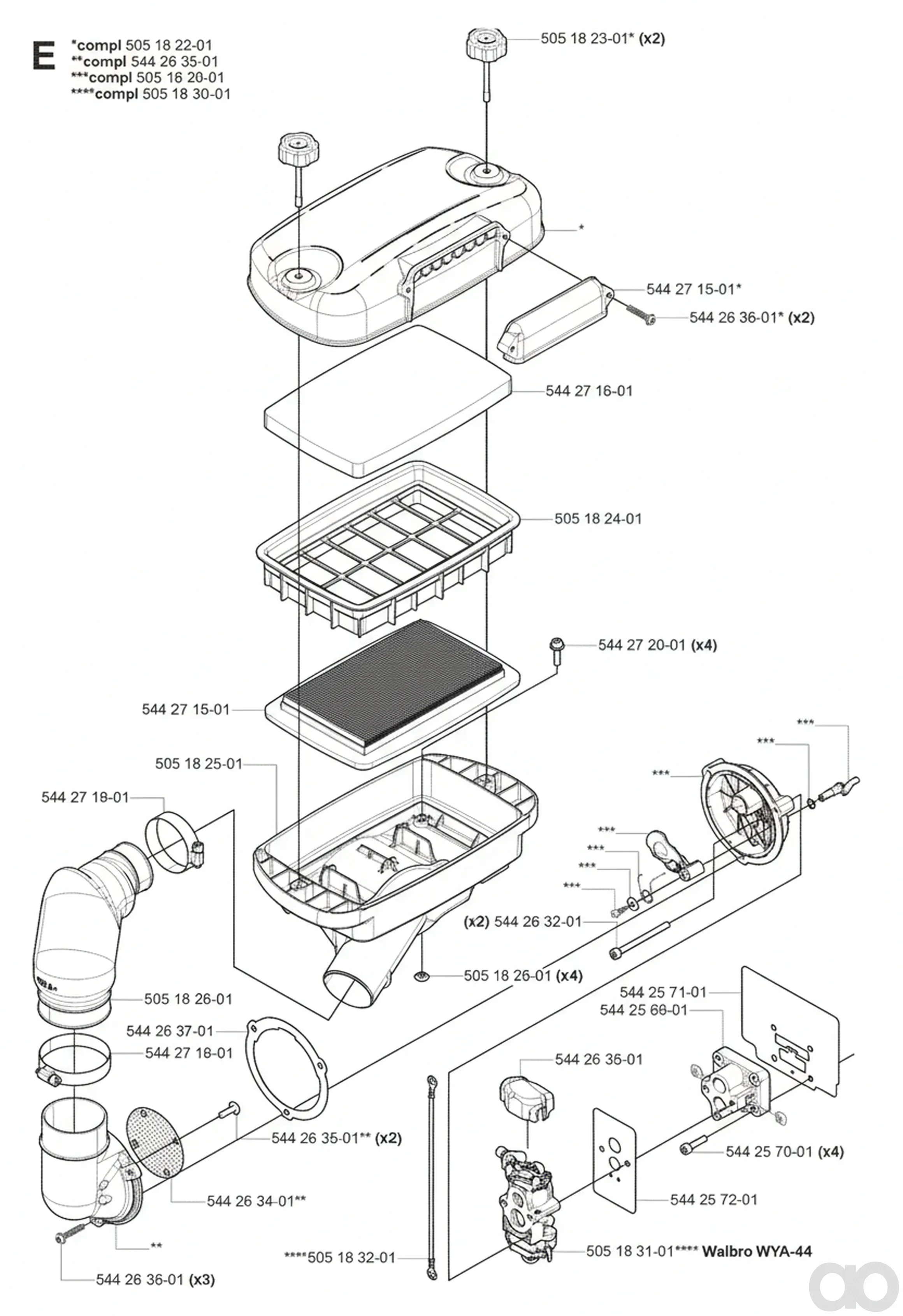 Husqvarna - 505183101 - Vergaser