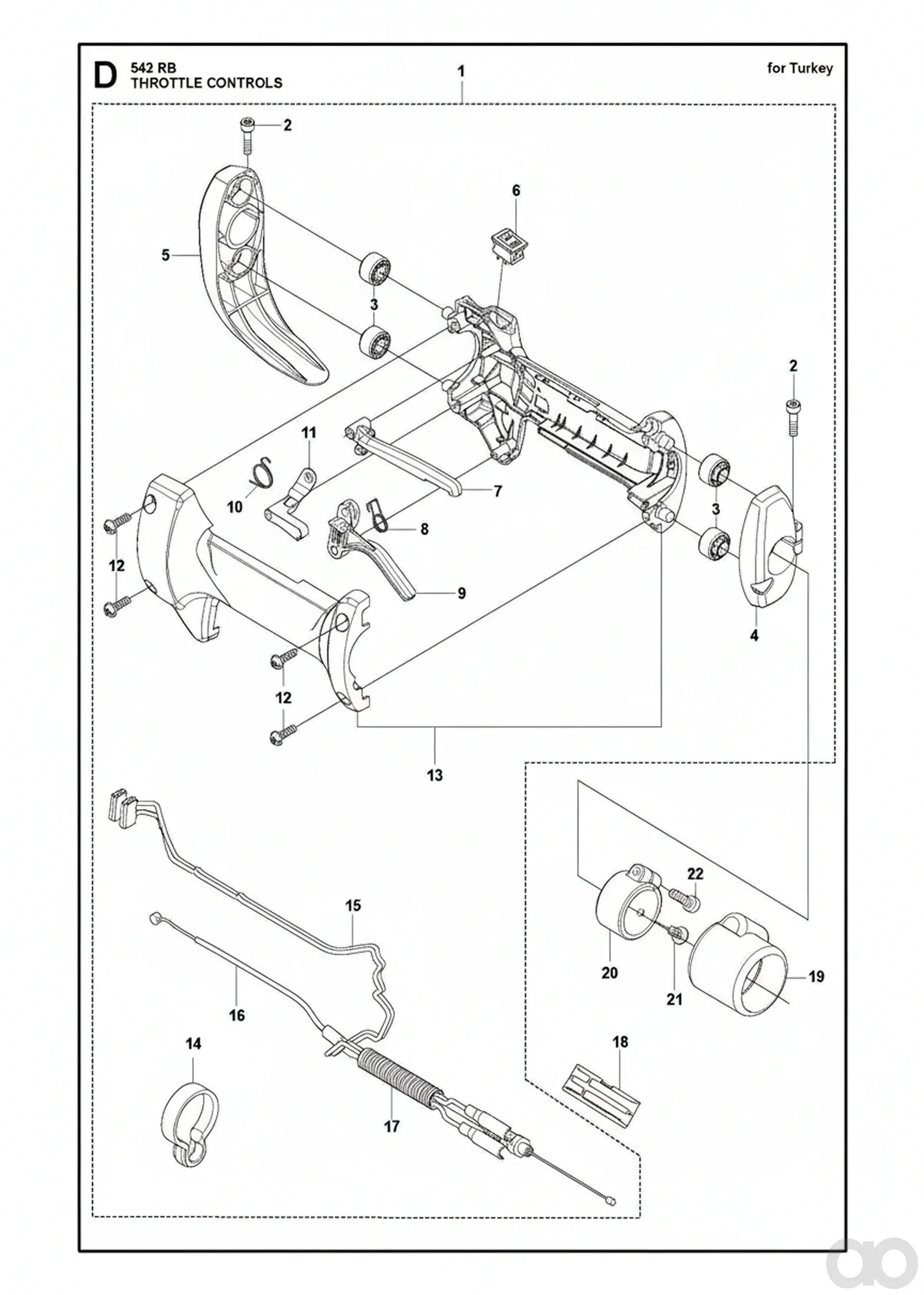 Husqvarna - 529258701 - Werkzeughalter (Fuer die Tuerkei)