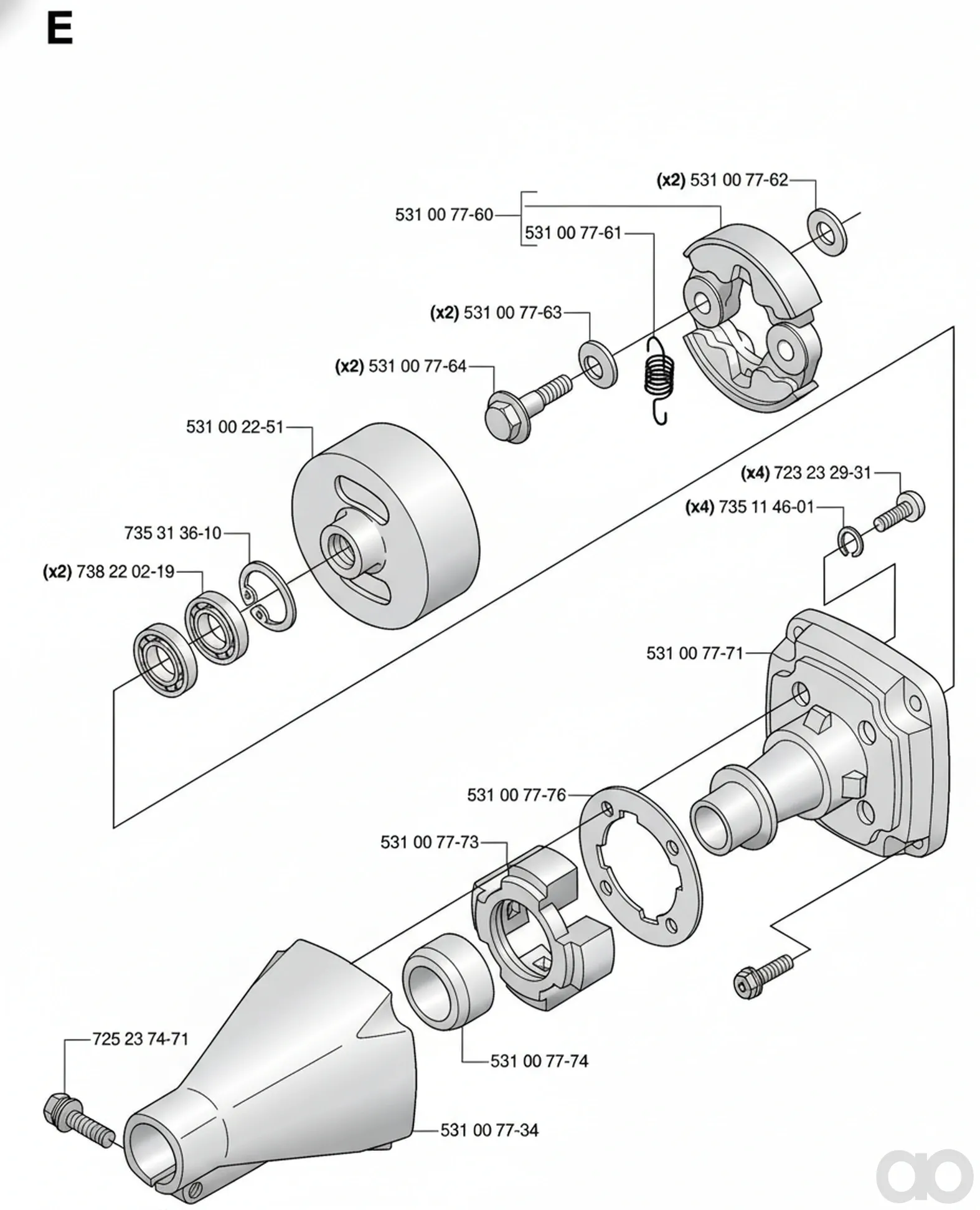 Husqvarna - 531007760 - Kupplung