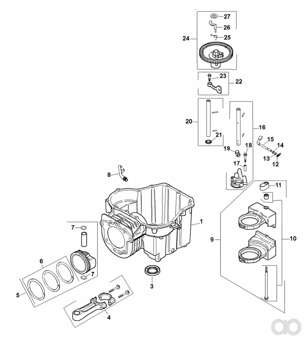 Husqvarna - 531029535 - Zahnrad (Enthaelt 25-28)