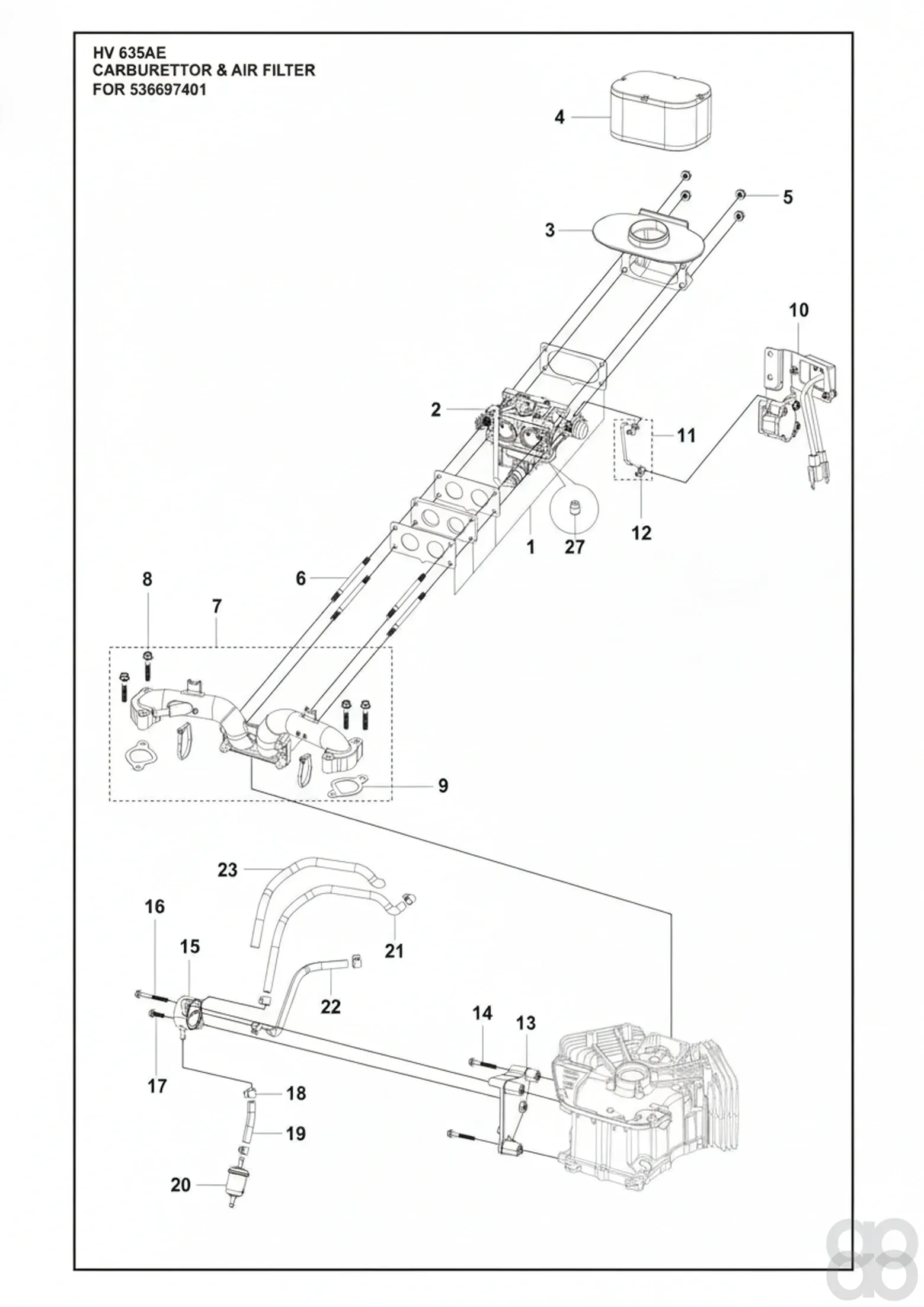 Husqvarna - 531147116 - Kraftstoffpumpe