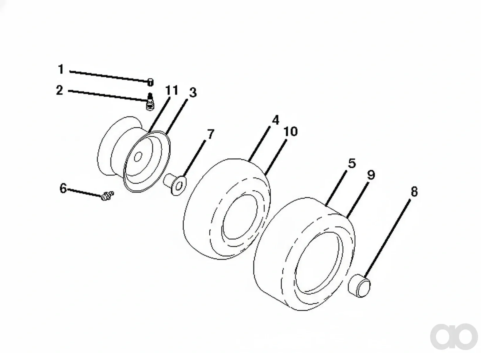 Husqvarna - 532106108 - Rim Kettenrad