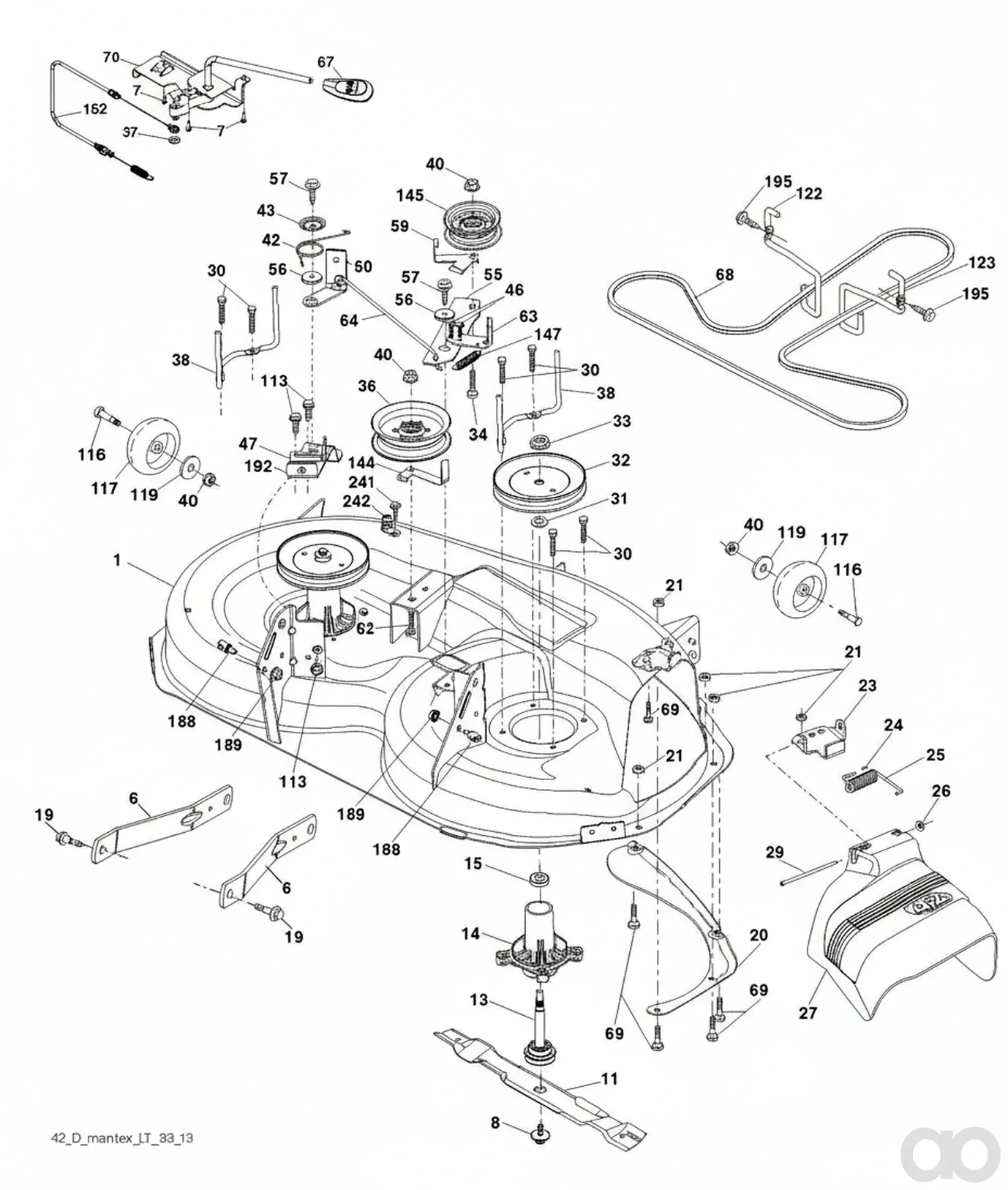 Husqvarna - 532139775 - Ride-On-Messer