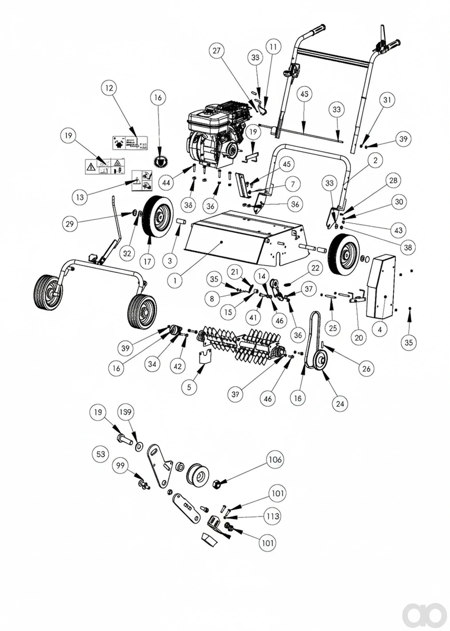 Husqvarna - 534100241 - Riemen fuer Rotor (LA33)