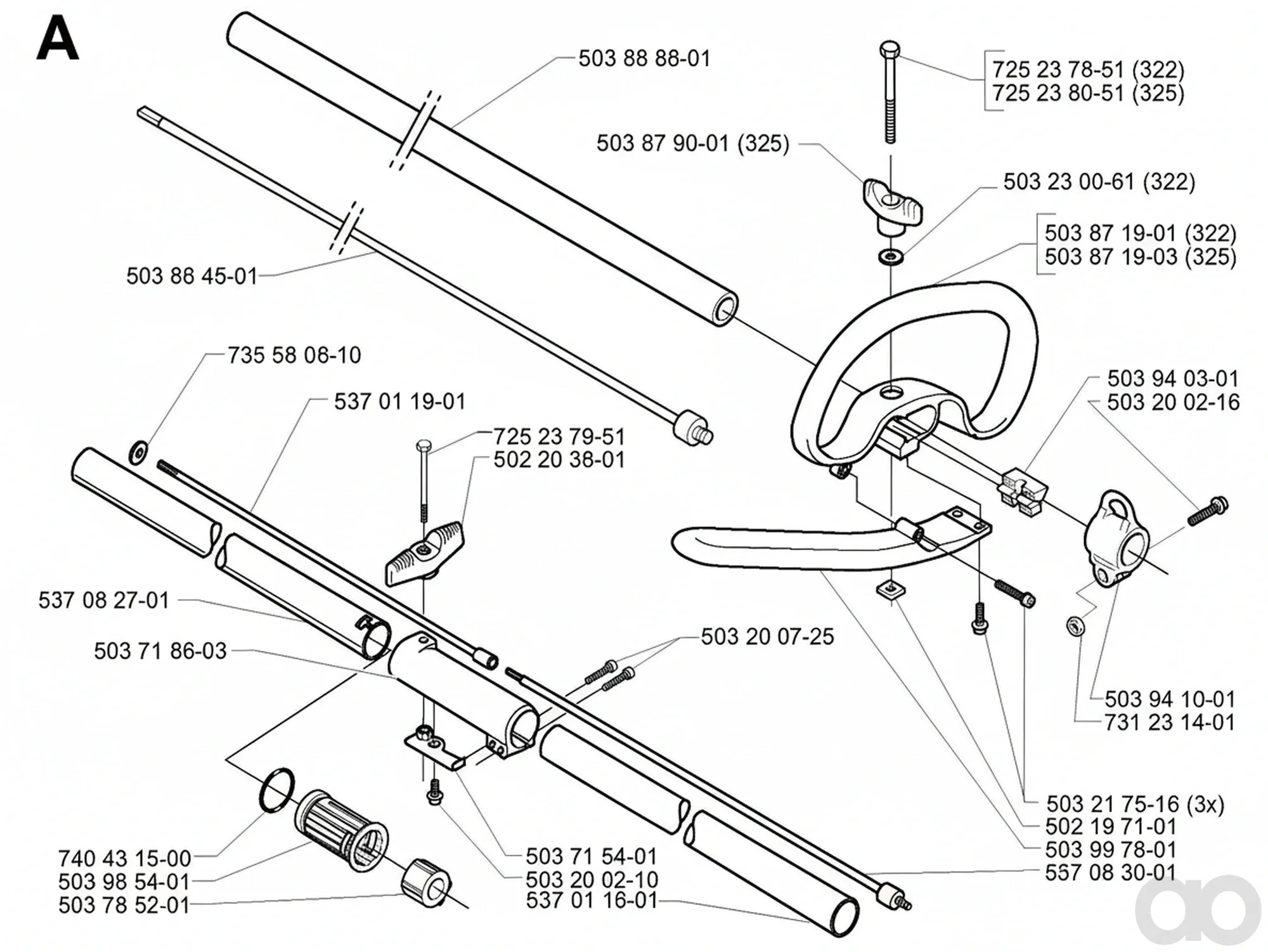Husqvarna - 537011901 - Antriebswelle