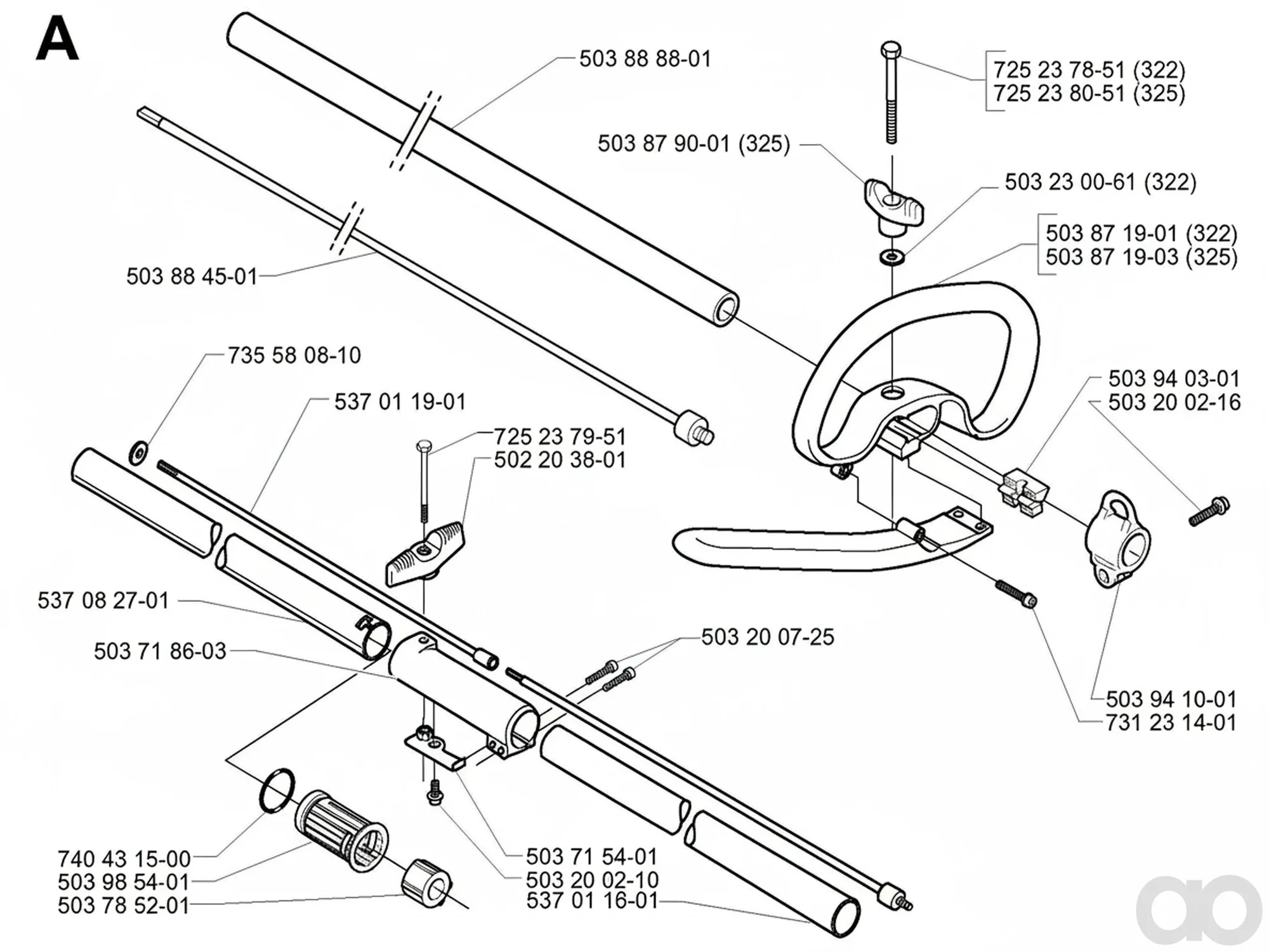 Husqvarna - 537082701 - Rohr