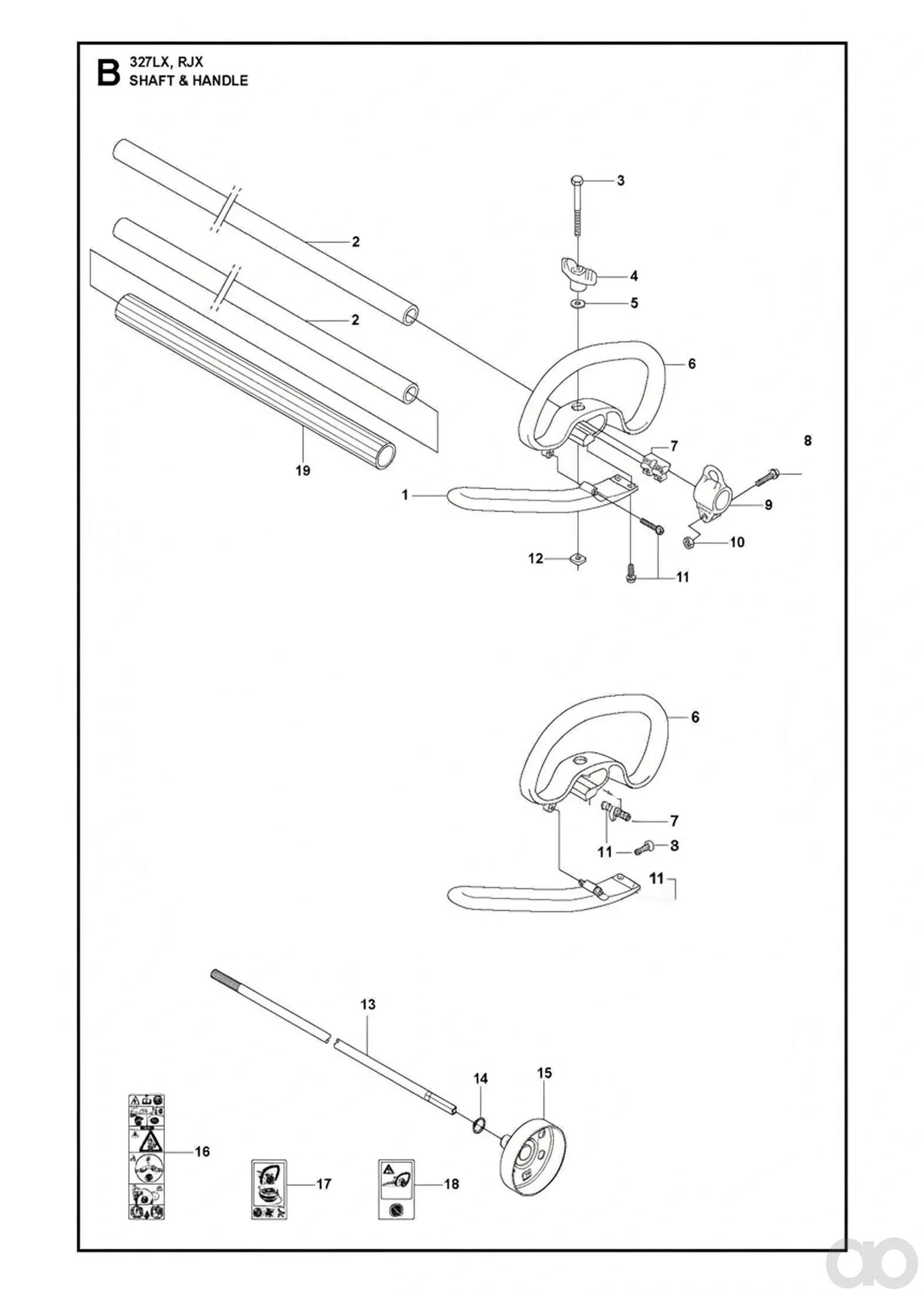 Husqvarna - 537234801 - Drive Welle (L=1525mm Diameter=7mm)
