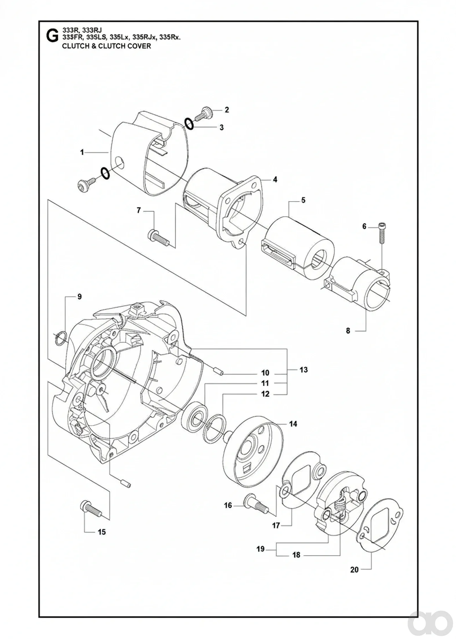 Husqvarna - 537302901 - Kupplungsabdeckung
