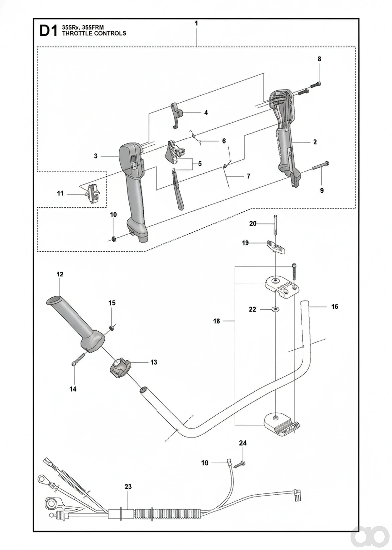 Husqvarna - 544203101 - Verkabelung (Rx, FRM)