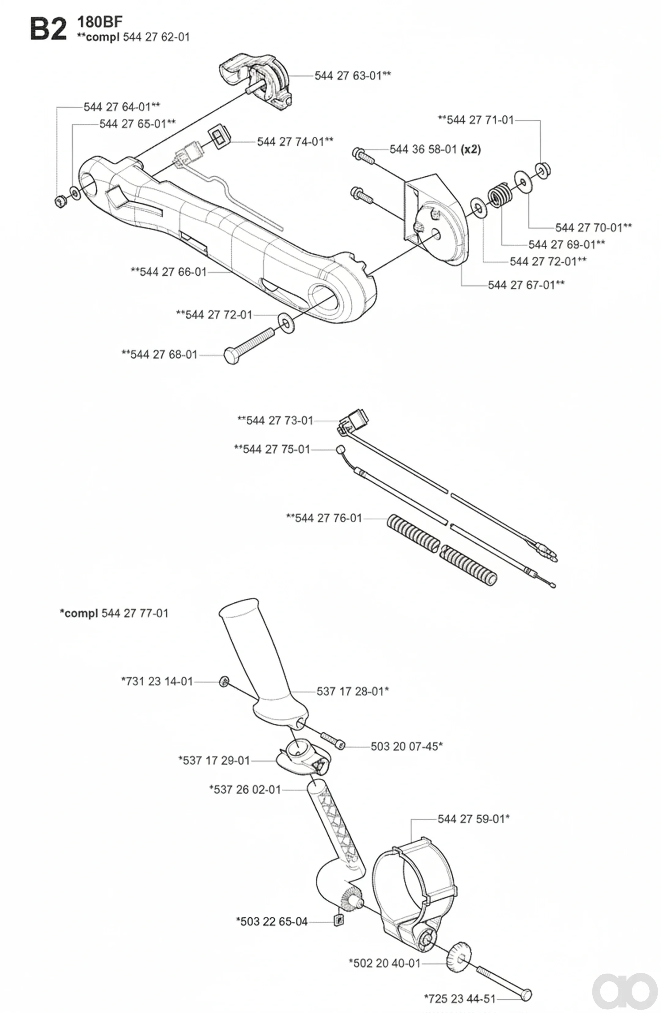 Husqvarna - 544277501 - Kabelbaugruppe