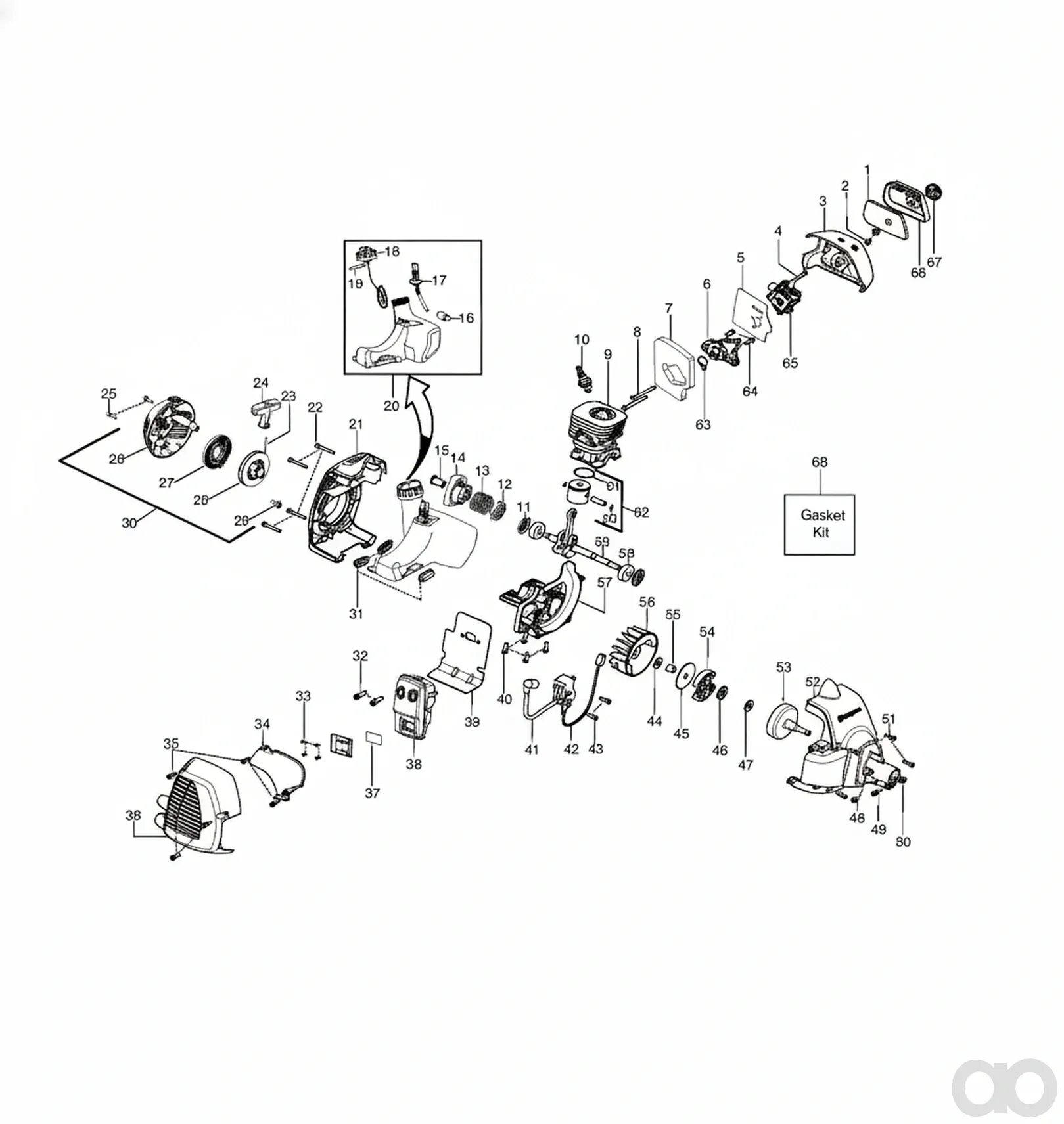 Husqvarna - 545017501 - Gehaeuse